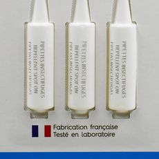  3 pipettes répulsives antiparasitaire pour chien, made in France (Transparent)