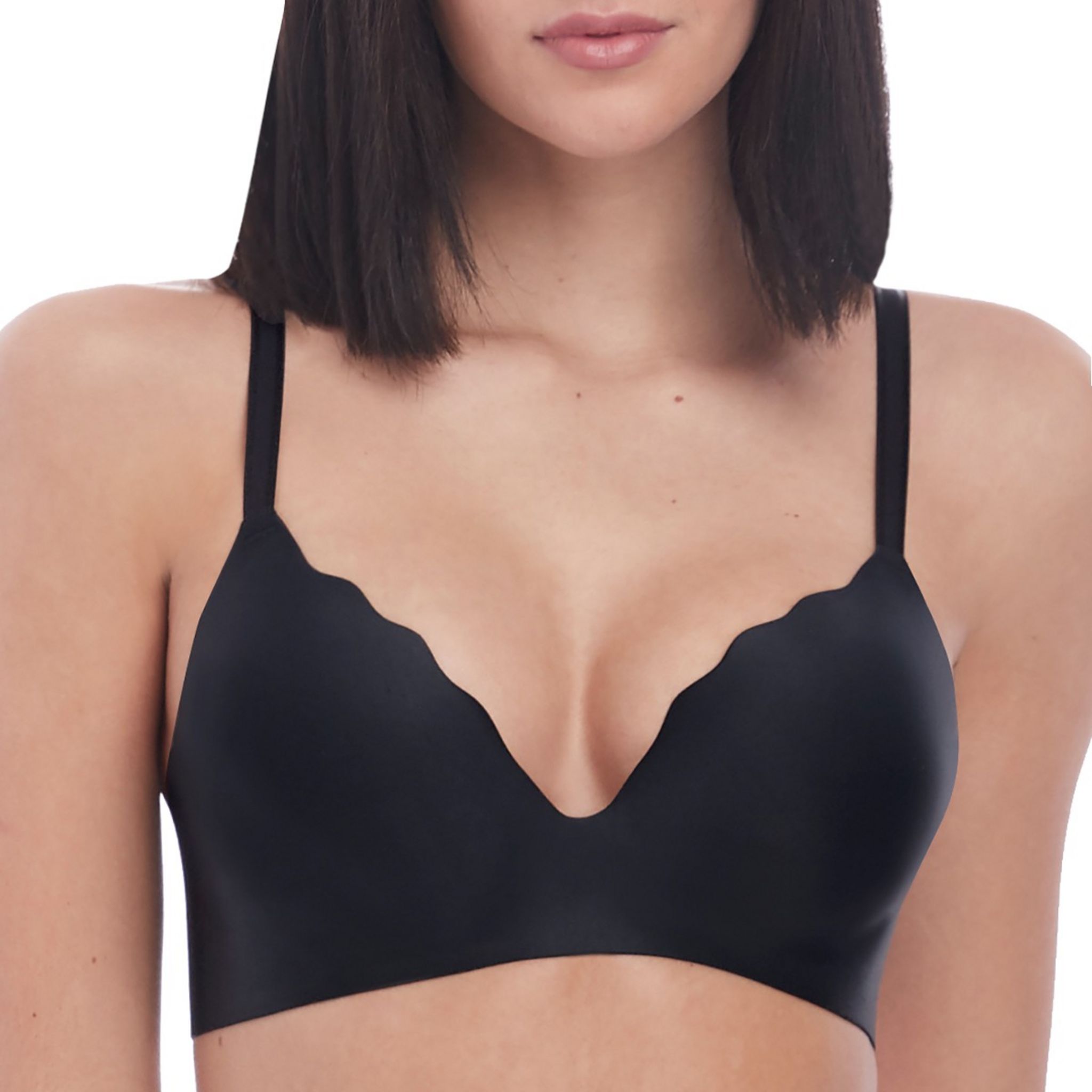 Soutien-gorge triangle sans armatures à coques amovibles femme