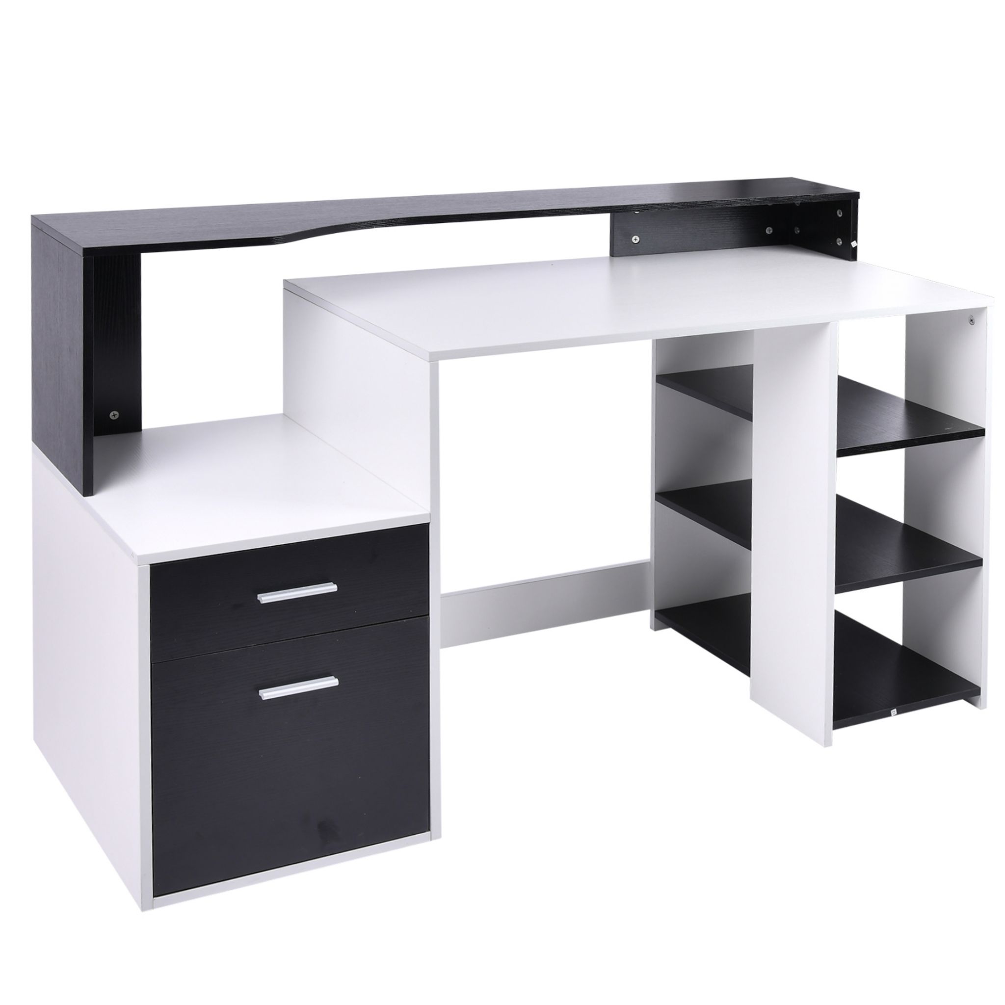 Bureau Informatique 115 X 55 X 87 Cm Noir à Prix Carrefour