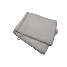 ACTUEL Lot de 2 gants de toilette unis en coton 450 g/m² (Blanc)