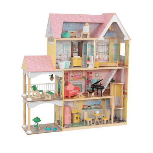 Maison de poupées en bois avec EZ Kraft Assembly - Lola Mansion