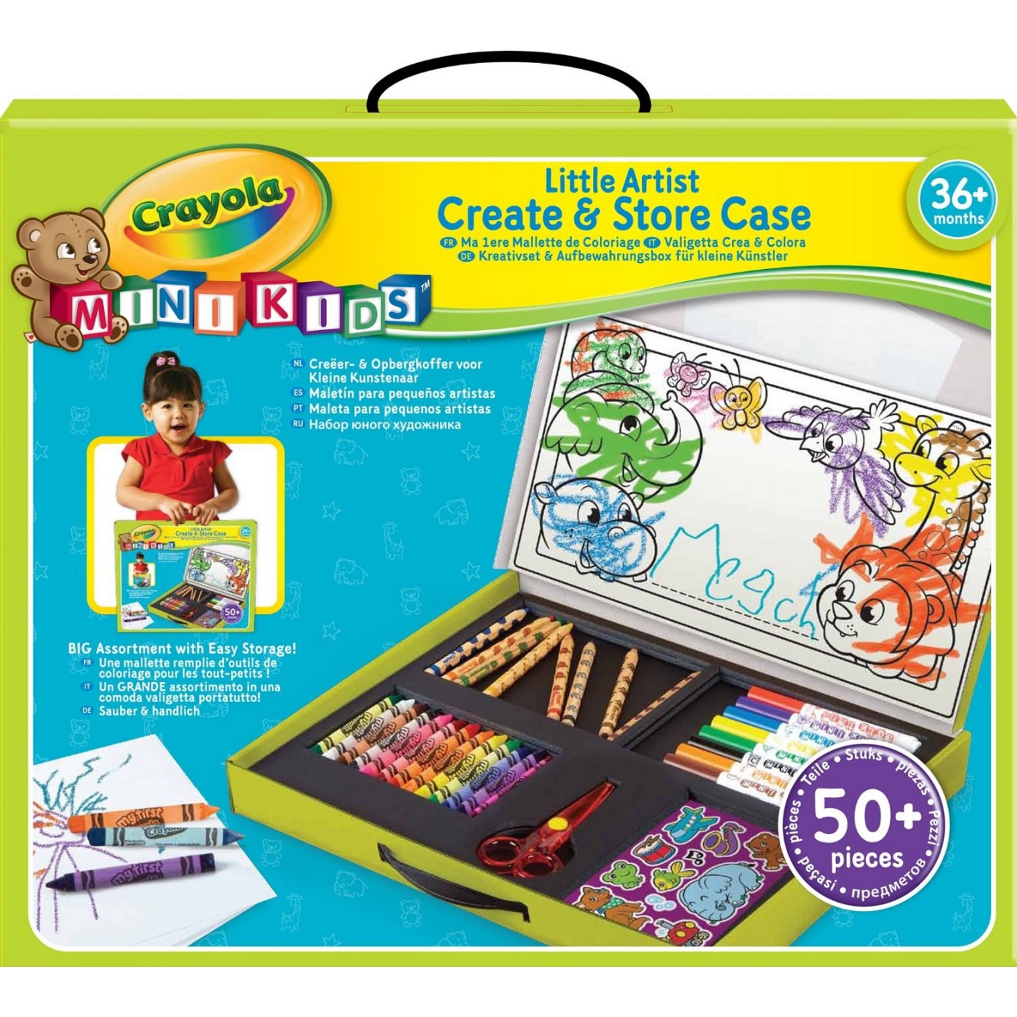 Crayola - 14 Mini feutres lavables à colorier - Garçon et Fille