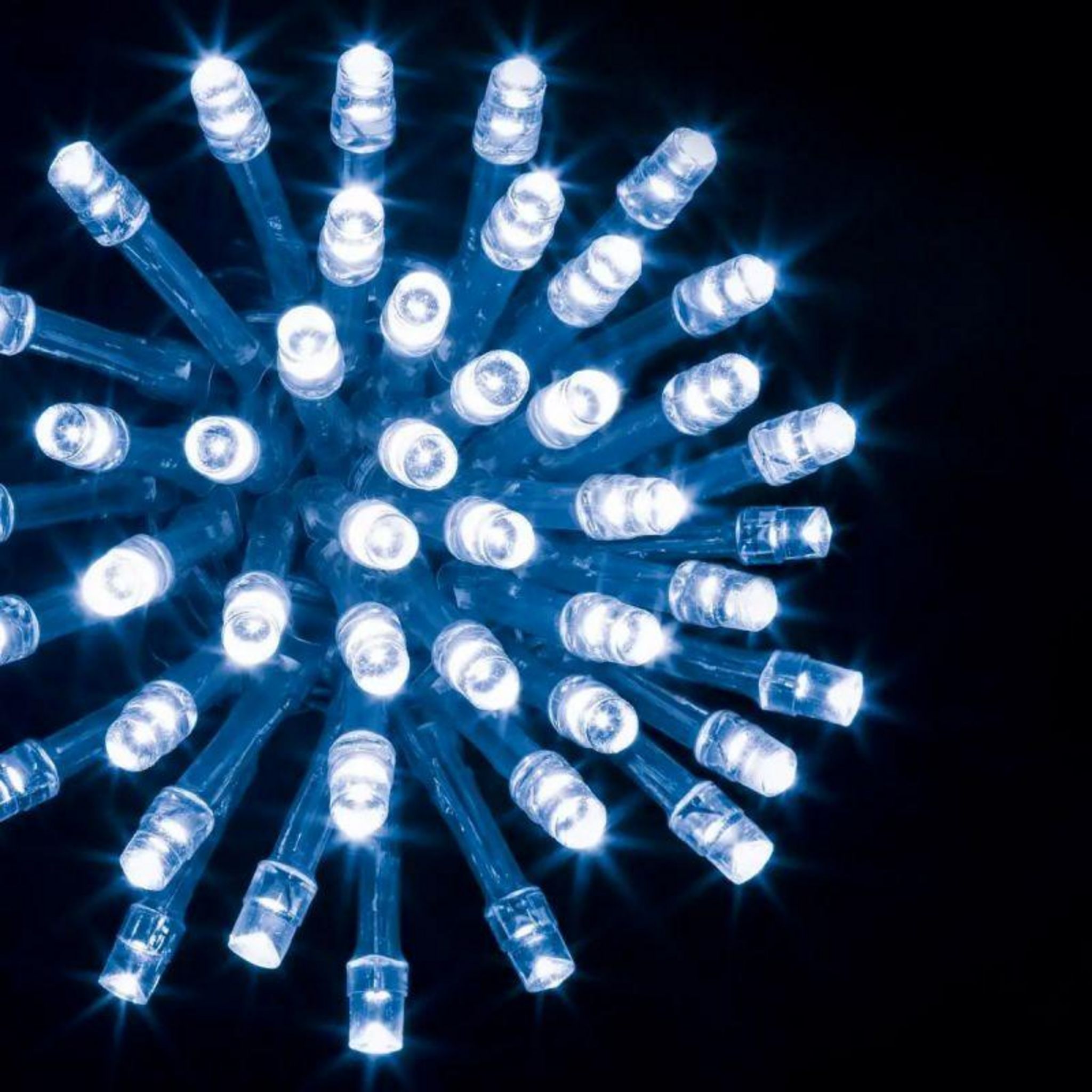 Rideau guirlande lumineuse extérieur 200 leds animées bleues