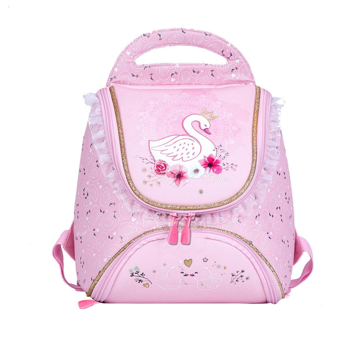 Sac go ter 1 compartiment fille Premium Girly Cygne rose pas cher