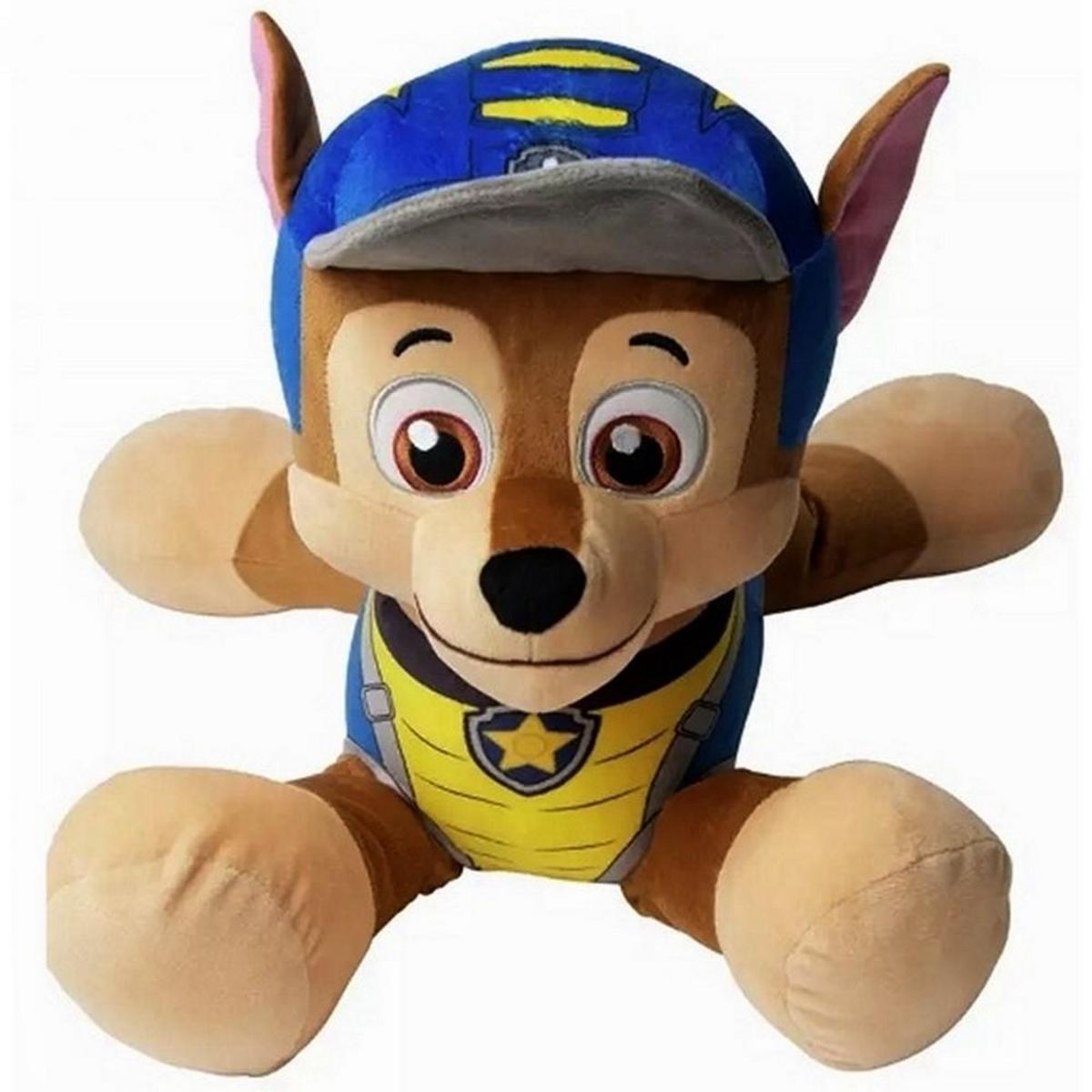 Grande peluche La Pat Patrouille Chase 40 cm Policier pas cher 