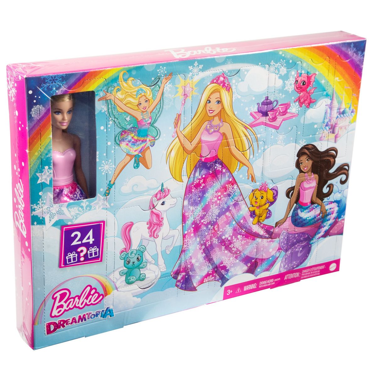 BARBIE Calendrier de l'avent Barbie Dreamtopia pas cher - Auchan.fr