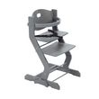 TISSI Chaise haute avec barreau de securité gris