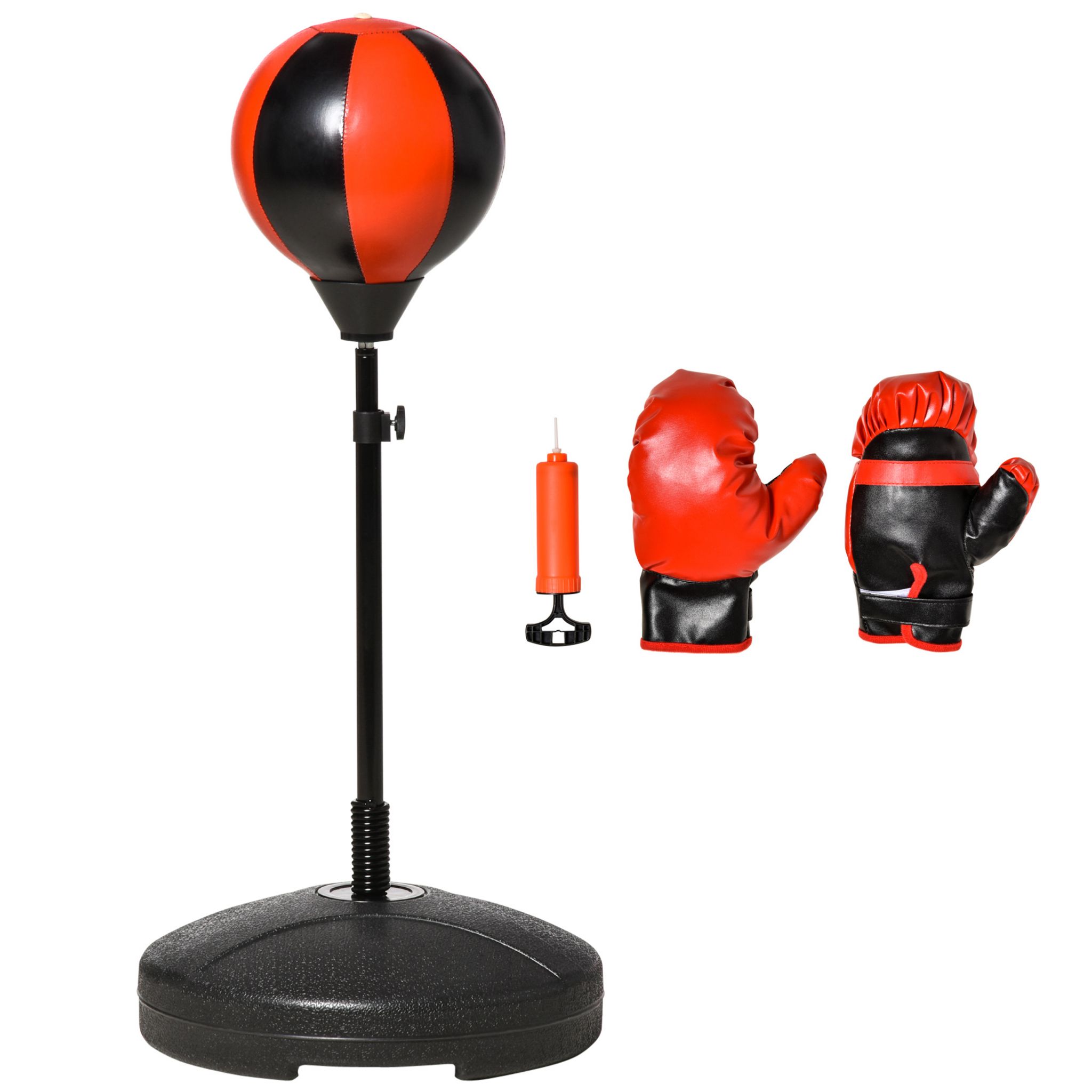 Punching Ball Sur Pied Enfant Hauteur Réglable Gants Pompe Inclus Rouge à  Prix Carrefour