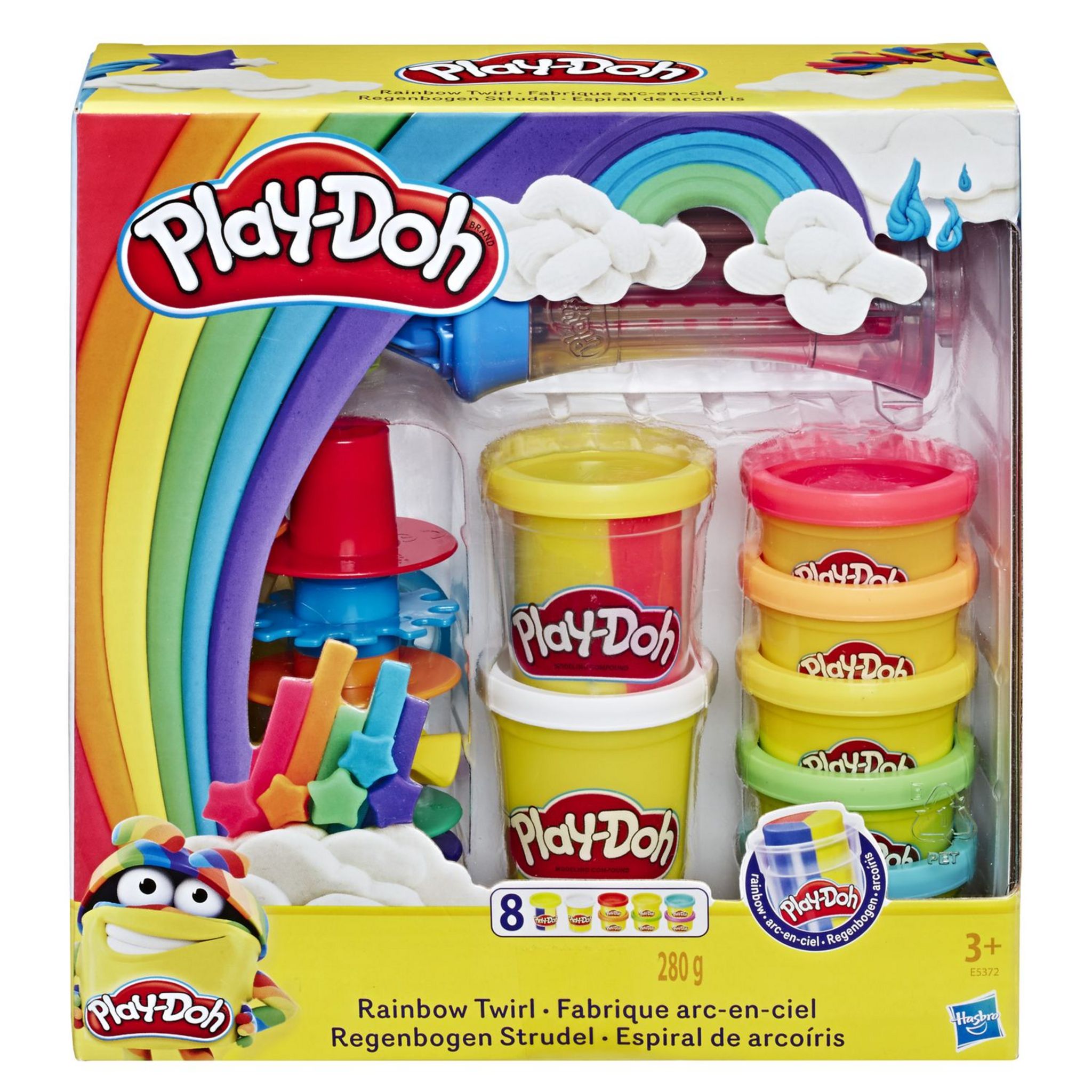 Hasbro Play-doh pack de 6 couleurs de base en plasticine, Pâte à modeler