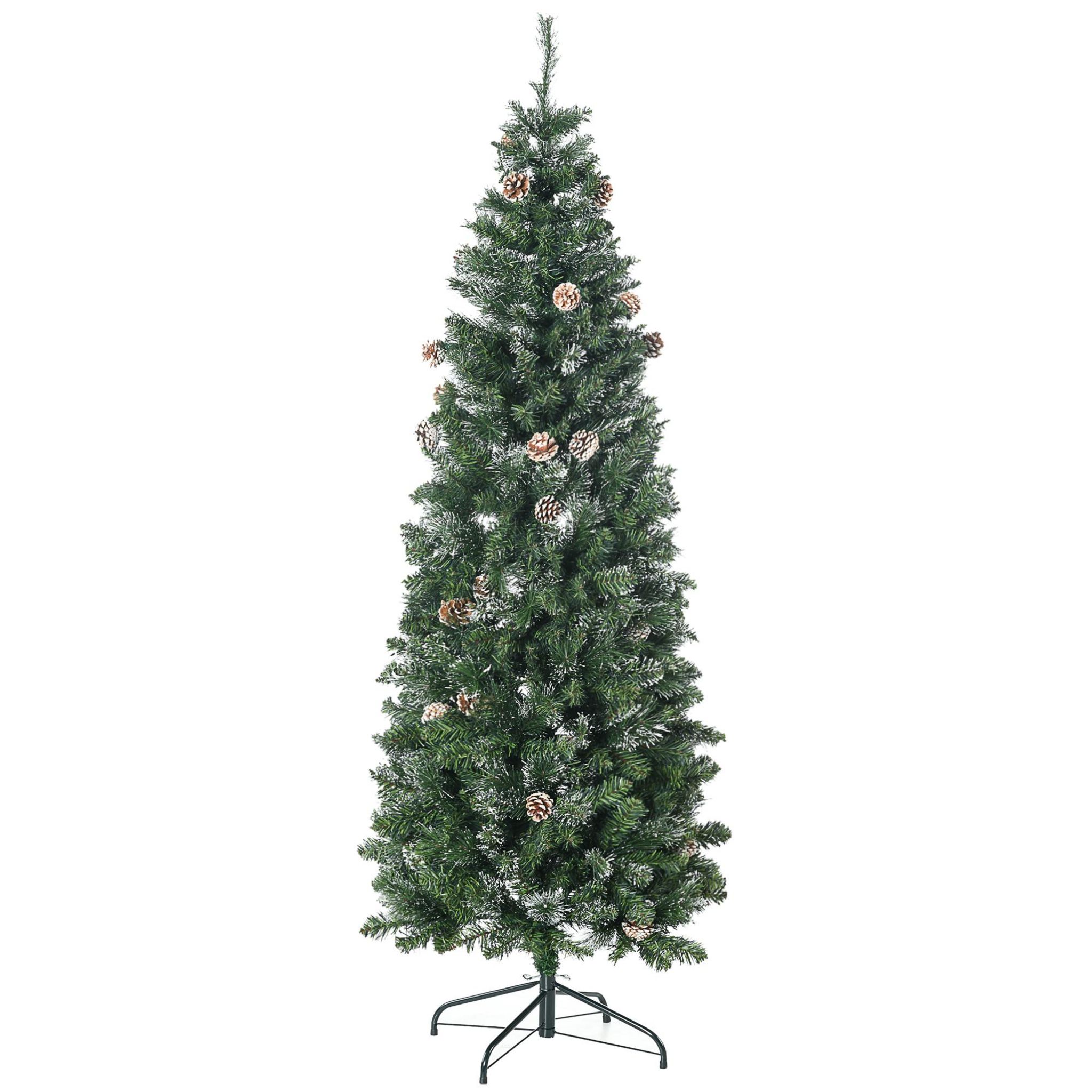 Sapin de Noël Nordmann artificiel enneigé H.180 cm avec décorations