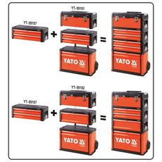YATO Boîte a outils avec 2 tiroirs 49,5x25,2x18 cm