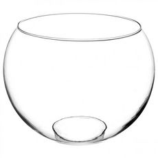  Vase en Verre  Boule  30cm Transparent