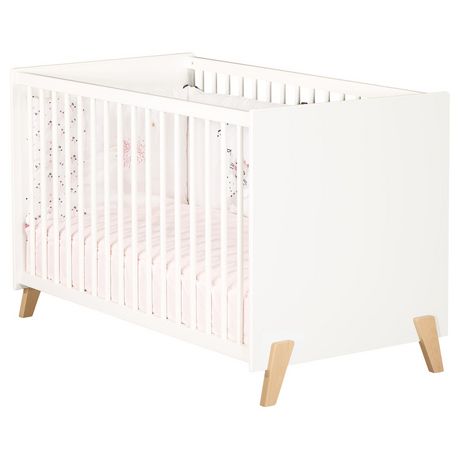 Chambre complète bébé avec lit 120x60cm, commode à langer et armoire 2  portes - BABYPRICE