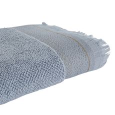 ACTUEL Maxi drap de bain en pur coton qualité Zéro Twist 500 g/m² (Bleu gris)