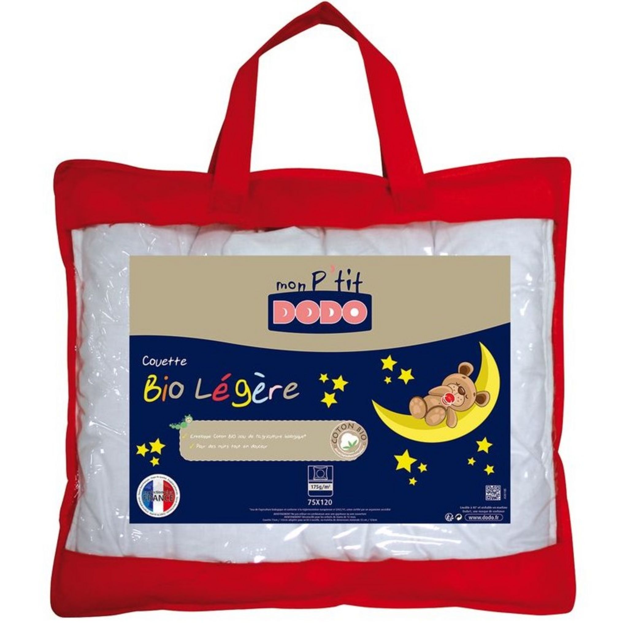 AUCHAN BABY Couette bébé 300g/m² 80 x 120 cm Basic pas cher 