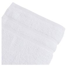 ACTUEL Serviette de toilette unie en coton 600 g/m² (blanc)