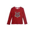Harry Potter T-shirt manches longues fille. Coloris disponibles : Rouge