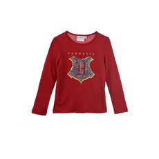 Harry Potter T-shirt manches longues fille (Rouge)