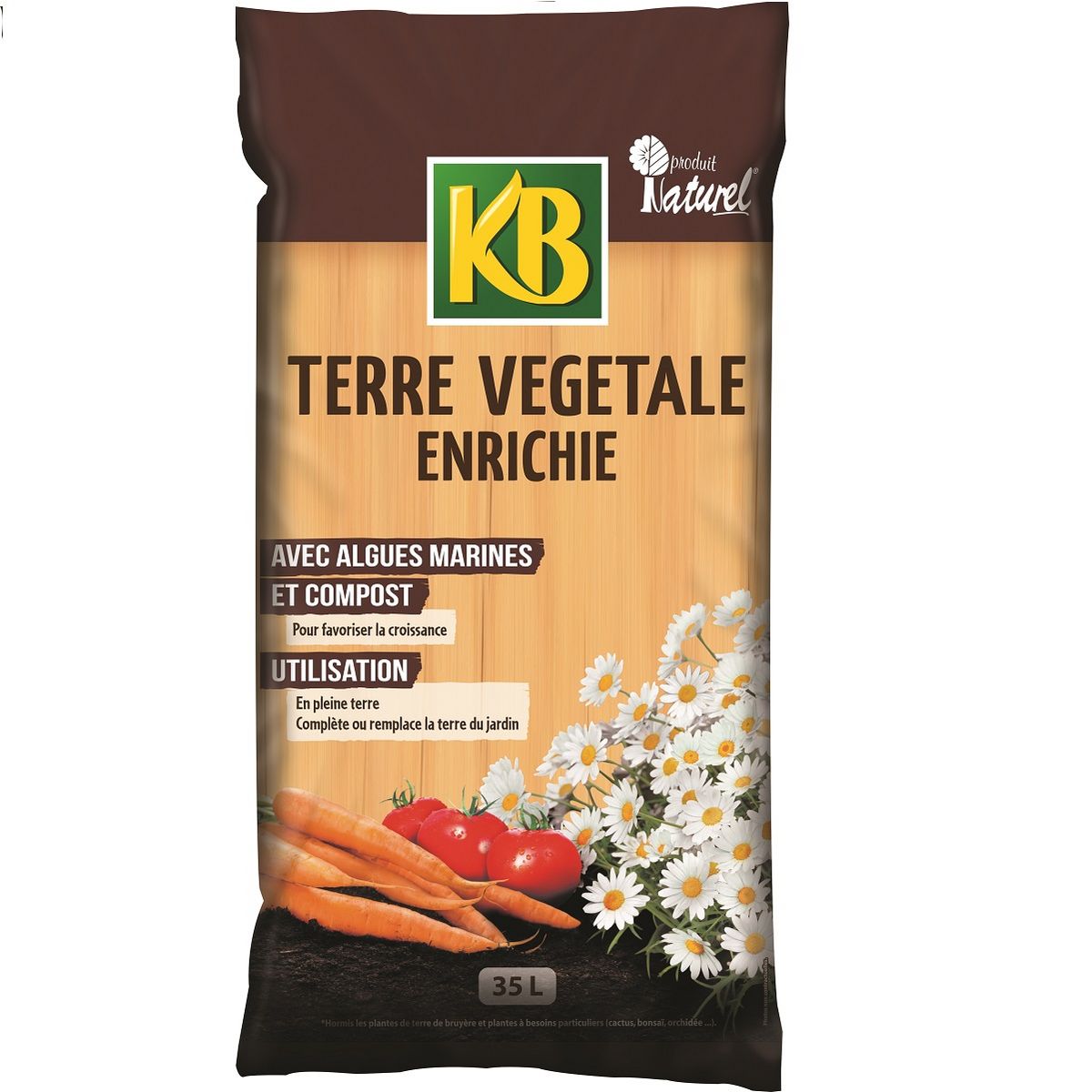 KB TERRE VEGETALE ENRICHIE 35L pas cher - Auchan.fr