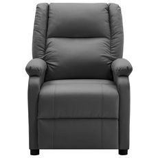 322439 Recliner Anthracite Faux Leather