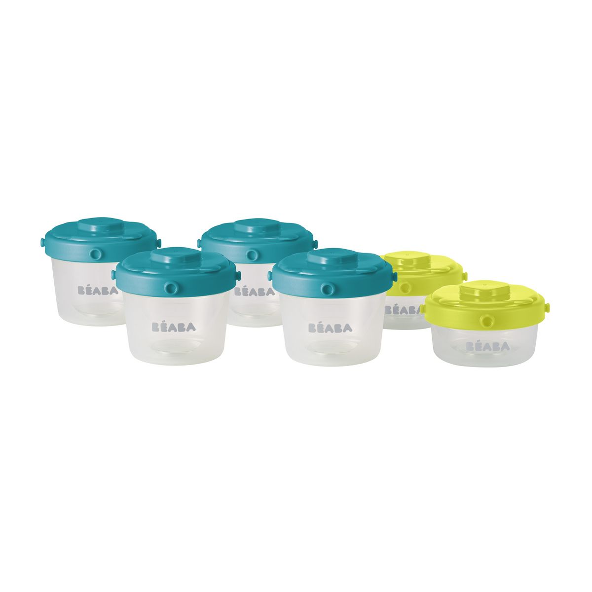 Beaba Lot De De 6 Pots De Conservation Clip 1er Age 60ml Et 1ml Pas Cher A Prix Auchan