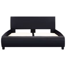 Cadre de lit Noir Similicuir 120 x 200 cm