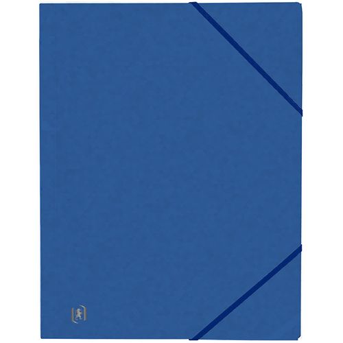 Chemise cartonnée à élastiques 17x22cm bleu
