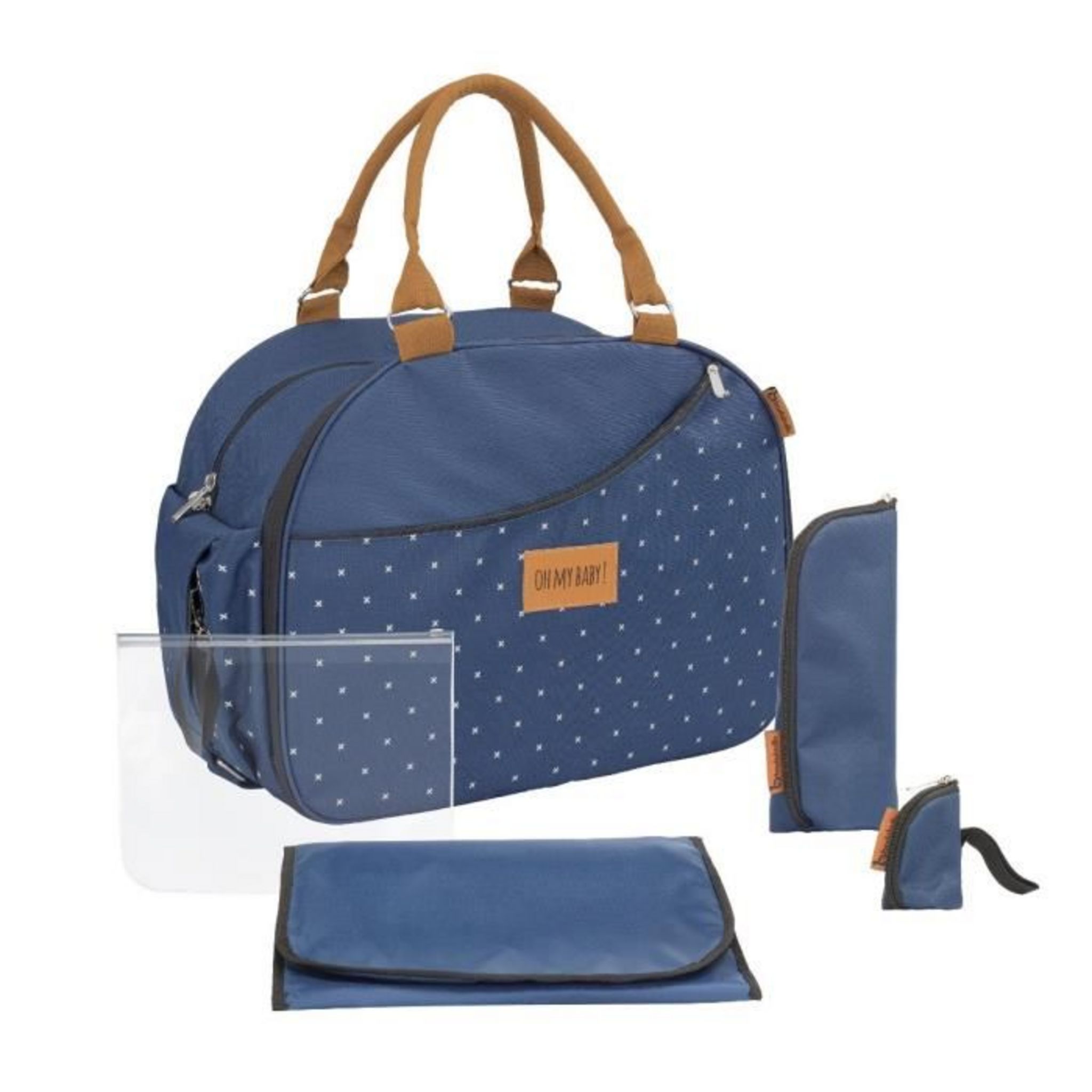 BADABULLE Sac langer bleu Weekend pas cher Auchan.fr