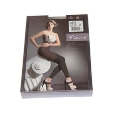 Legging chaud long - 1 paire - Unis - Ultra opaque - Mat - Coutures plates - Gousset coton - Anette (Gris)