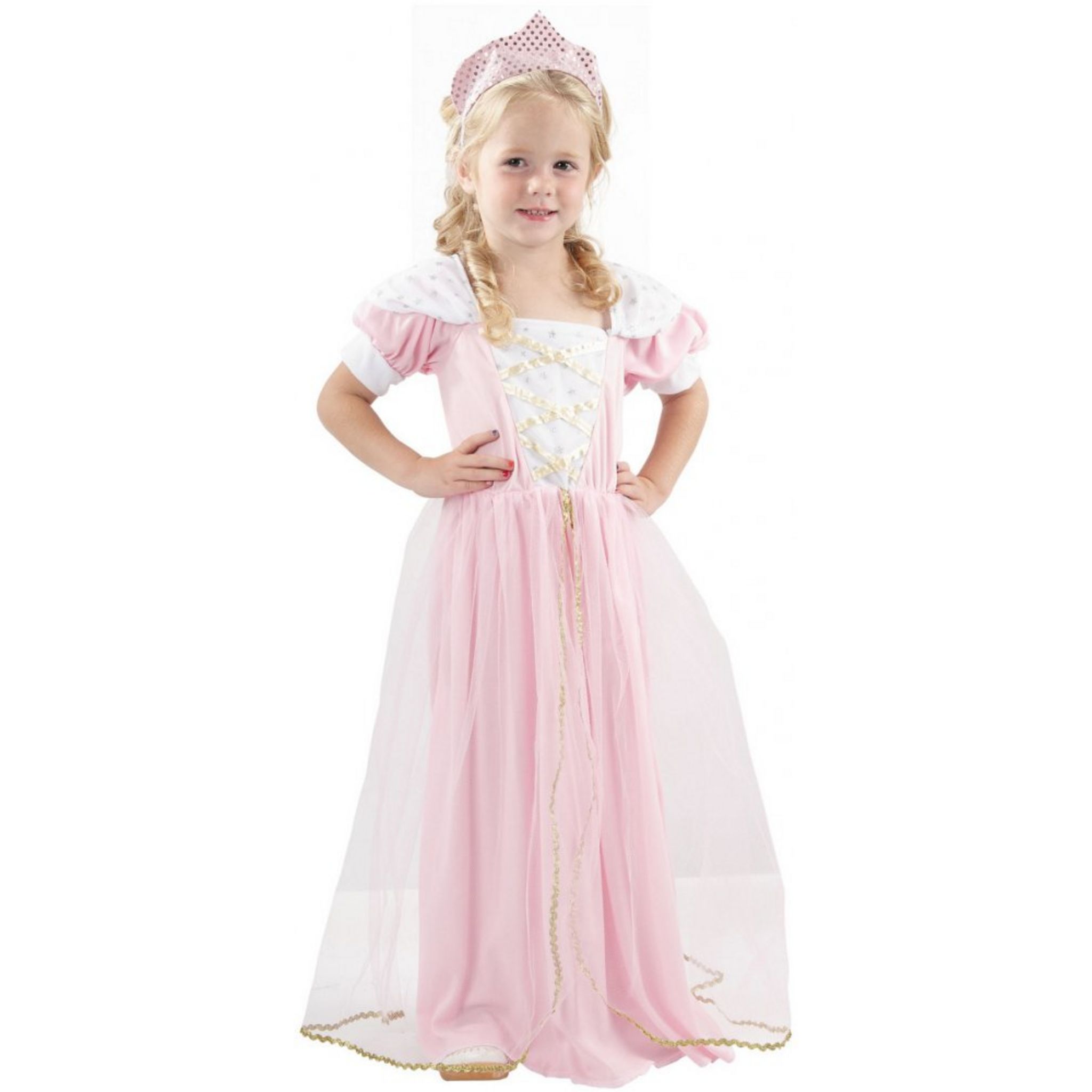 WIDMANN Déguisement Princesse Rose - Fille - 3/4 ans (96 à 104 cm) pas cher  