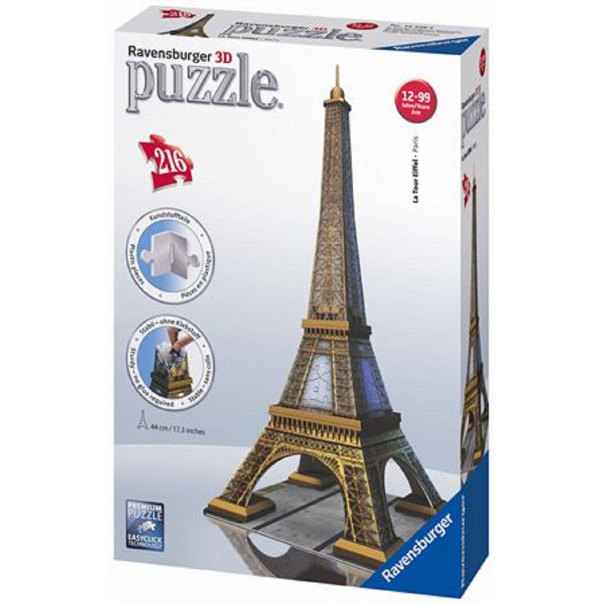 RAVENSBURGER Puzzle 3D 216 pièces Tour Eiffel pas cher 
