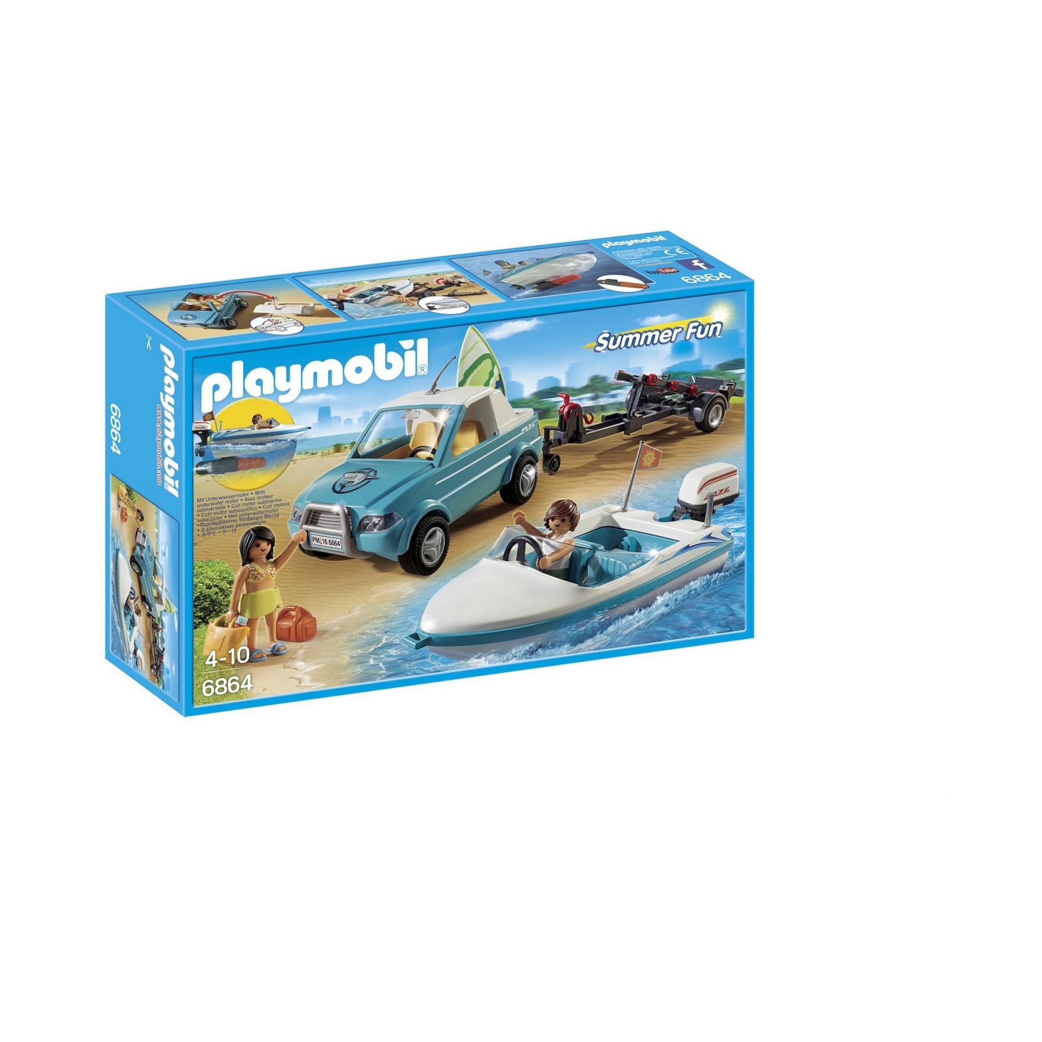 Voiture et bateau playmobil 6864