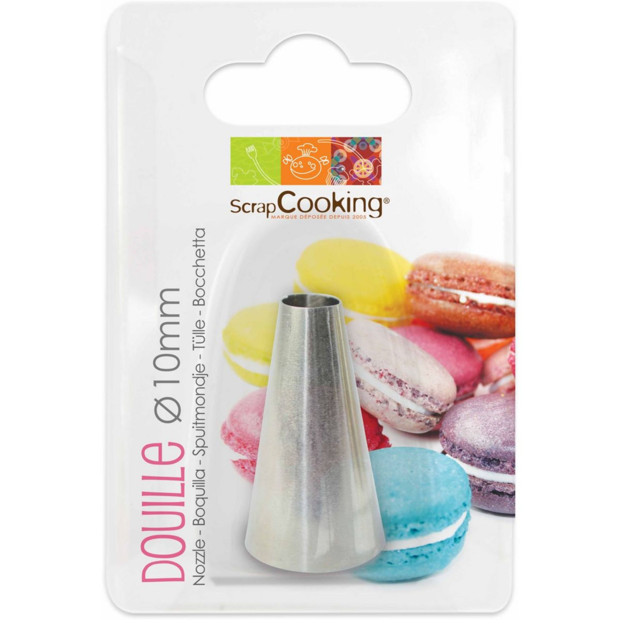 SCRAPCOOKING Douille à pâtisserie a macarons en inox pas cher