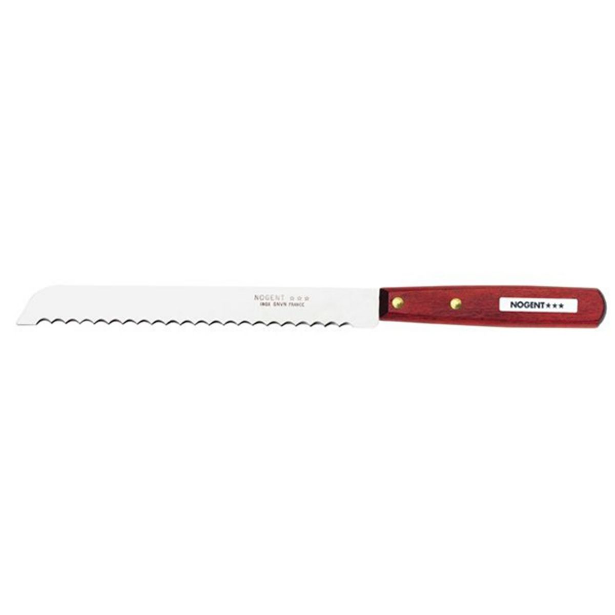 Nogent 3 etoiles Couteau à pain lame inox 19cm - 02080a