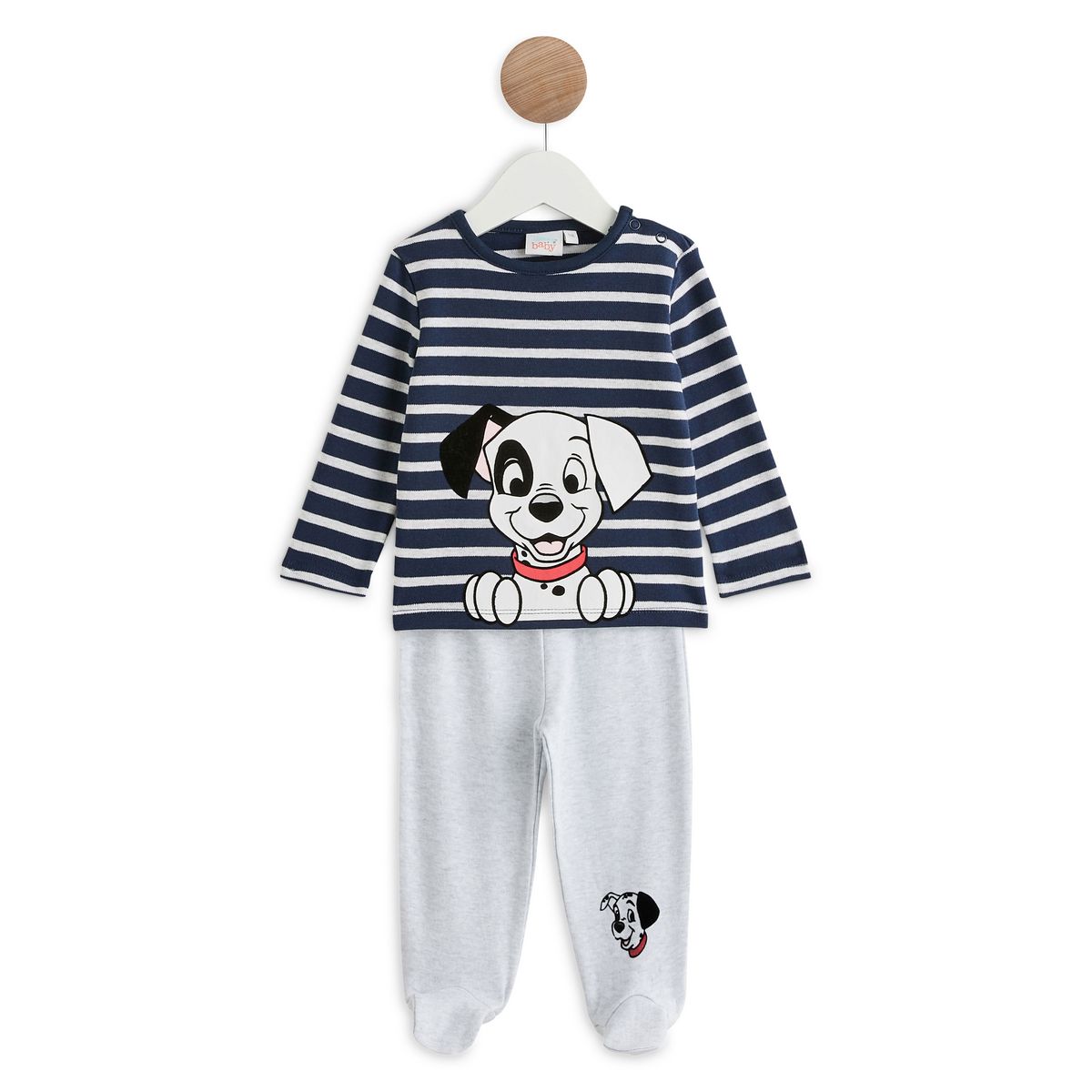 Pyjama bebe 2 discount pieces avec pieds