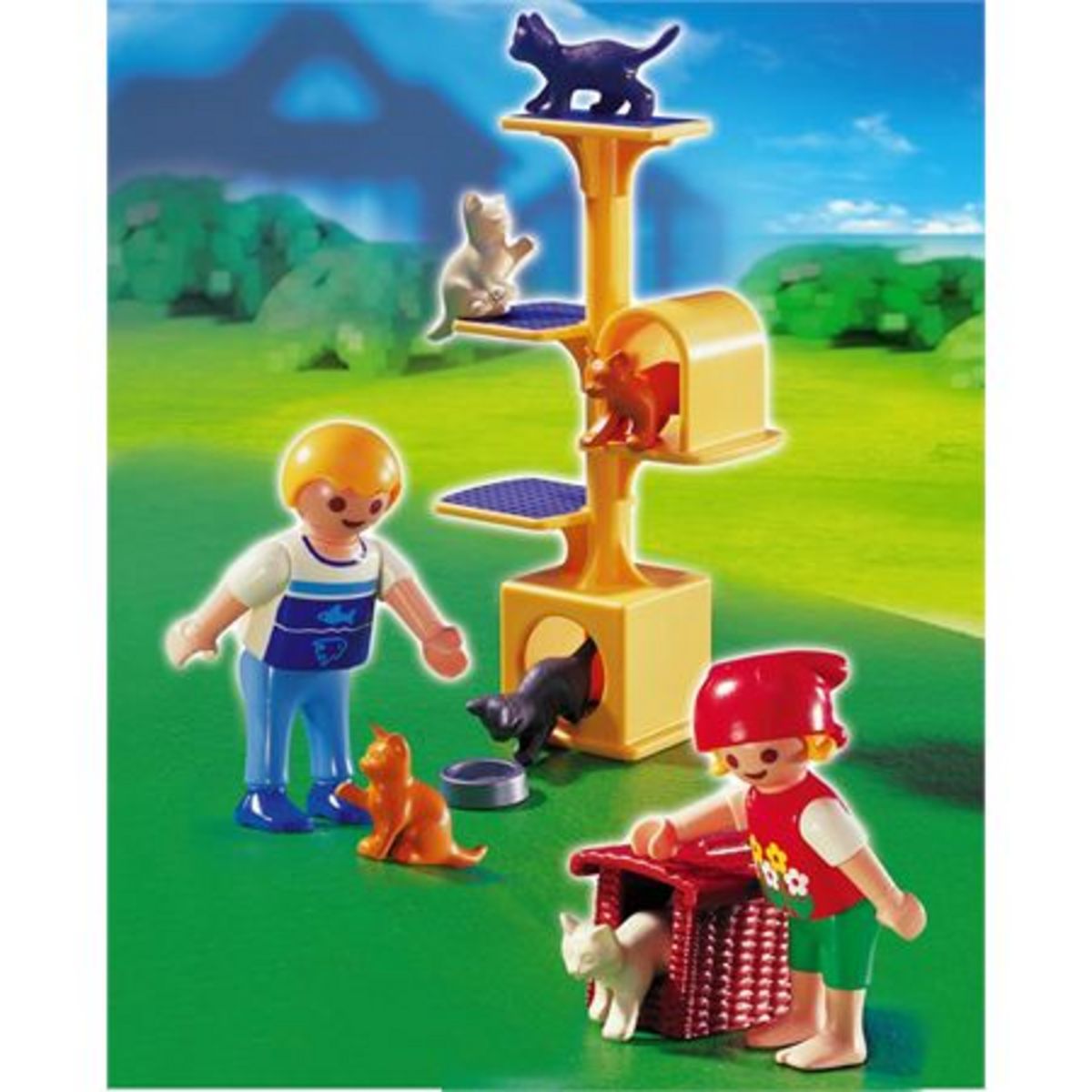 PLAYMOBIL 4347 Enfants Et Arbre À Chat pas cher 