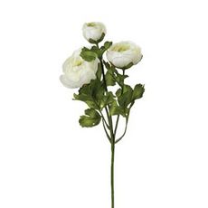 Fleur Artificielle Renoncule 60cm Blanc