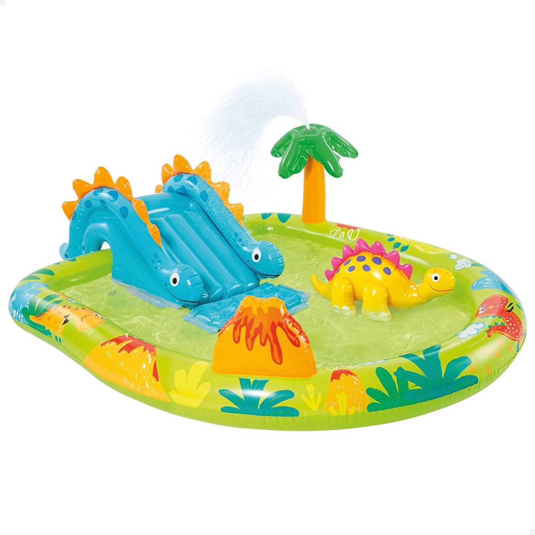 Piscine gonflable Enfant Aire De Jeux aquatique Dinosaure 246x193x110cm