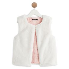 IN EXTENSO Gilet sans manches fille (Ecru)