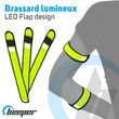  Brassard lumineux flap design Couleur - Jaune, Lots - Lot de 3