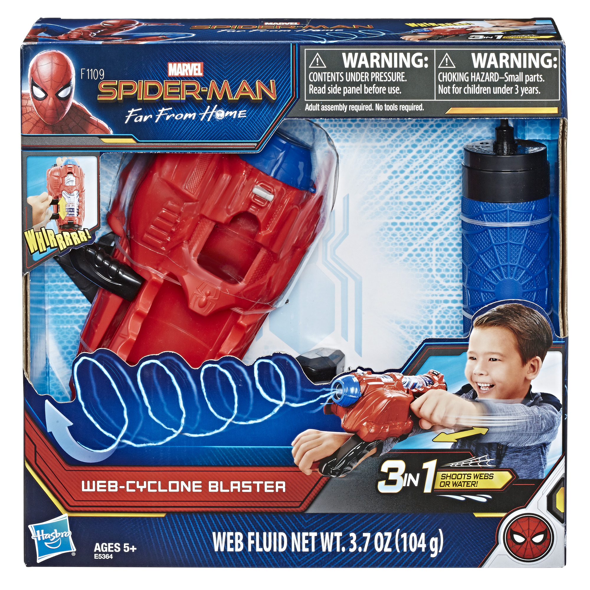 Figurine Spider-Man Lance-Fluide Géante - HASBRO - Capture les vilains -  Garçon - A partir de 5 Ans