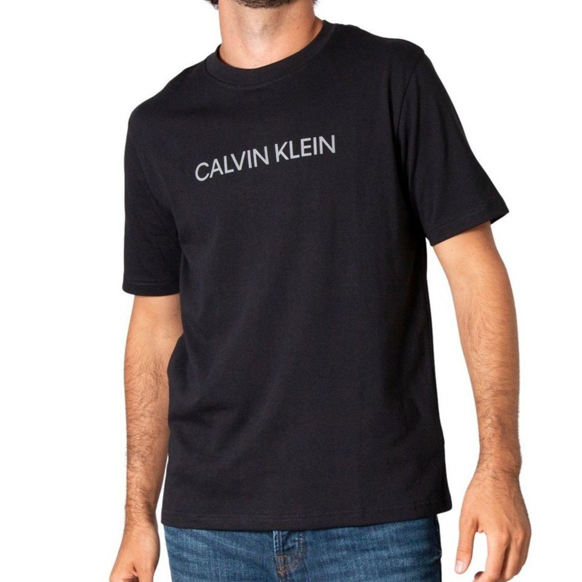 T shirt calvin 2025 klein noir homme