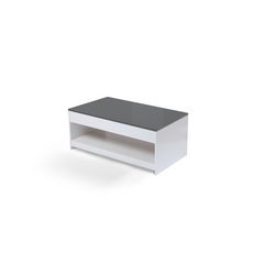 Table basse relevable grand modèle (Blanc/gris)
