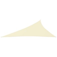 Voile de parasol Tissu Oxford triangulaire 4x5x6,4 m Creme