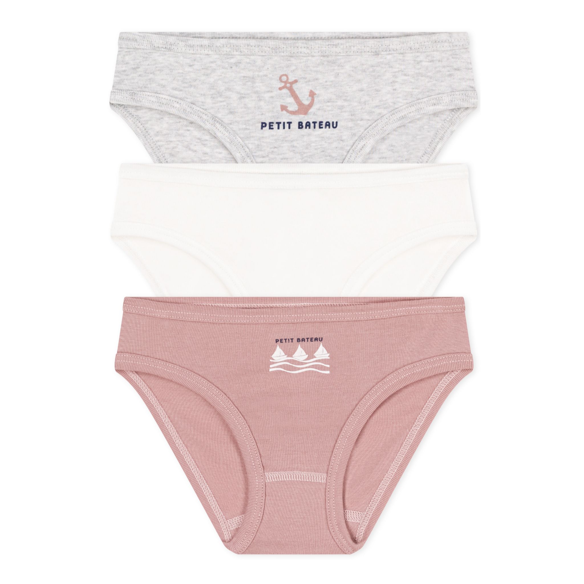 PETIT BATEAU Lot de 3 culottes fille pas cher Auchan