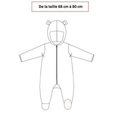 BATMAN Combinaison déguisement bébé garçon (Gris chiné)