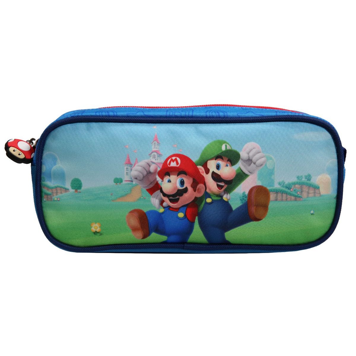 Bagtrotter Trousse scolaire rectangulaire Super Mario Jeu Vidéo Bleue  Bagtrotter