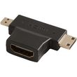 Adaptateur HDMI/Micro HDMI/Mini HDMI Convertisseur femelle / mâle / mâle