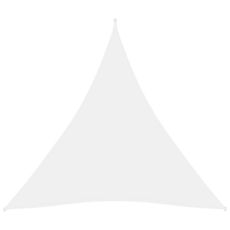 Voile de parasol Tissu Oxford triangulaire 4,5x4,5x4,5 m Blanc