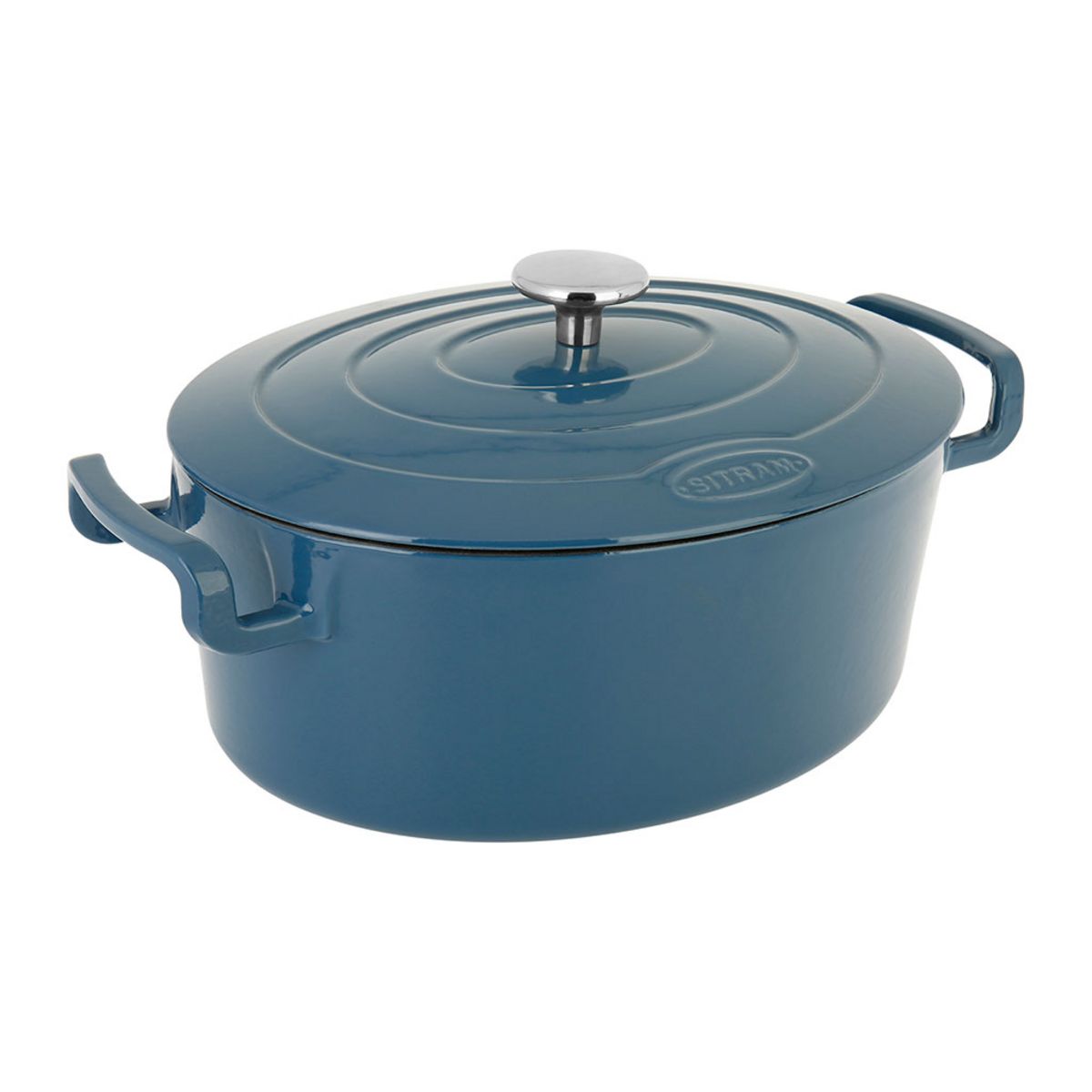 Cocotte en fonte ovale induction Marmite en fonte 6.5 Litres 31cm Fonte  d'Aluminium, Revêtement Anti-adhésif Aspect Pierre, Av[150] - Cdiscount  Maison